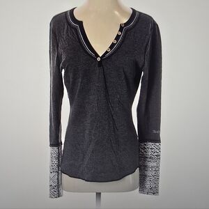 Alp N Rock LS Henley Gray Size 3